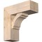 Ekena Millwork Merced Block Smooth Bracket w/ Offset Brace, Douglas Fir, 7 1/2"W x 20"D x 20"H BKT0806X20X20MRC05SDF - alternate 1